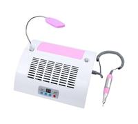 Machine à Poncer Ongles 60w Eu, Aspirateur, Éclairage, ABS Blanc | Clip Ceinture, 30 Perles Lumineuses, Tête Rapide, et Ongles des Pieds, Salons Mobiles