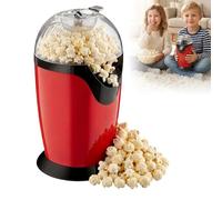 Machine A Pop Corn,1200W 220V Machine À Popcorn Électrique,Mini Machine À Pop-Corn,Machine A Pop-Corn A Air Chaud Pour Soirées Cinéma,Home Cinéma,Fêtes,Noir-Rouge,3 Minutes Rapide Et Facile