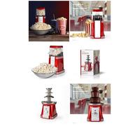 Machine à POP CORN 1200W + FONTAINE A CHOCOLAT 90 W Blanc / Rouge