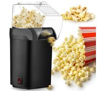 Machine à pop-corn à air chaud 1200 W avec verre doseur pour la maison, pop-corn rapide en 2 minutes, sain et sans huile, sans graisse, parfaite pour le home cinéma, les soirées cinéma, les fêtes