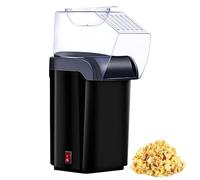 Machine à pop-corn à air chaud, 1200 W, électrique, faite maison, 2 minutes, utilisation rapide par simple contact, pour vidéos à la maison et fêtes de Noël, saine, sans huile, sans graisse