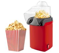 Machine à pop-corn à air chaud 1200 W - Petite machine à pop-corn rétro - Sans huile - 3 minutes - Rapide et facile - Pour Noël, les films à la maison, les soirées de football