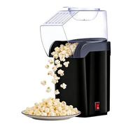 Machine à pop-corn à Air chaud, Machine à pop-corn électrique sans huile 1200W, 3 minutes de cuisson, pour regarder des films, fête, vacances black