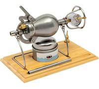 Machine à Pop-Corn à Air Chaud, Machine Traditionnelle Chinoise à Pop-Corn, Mini Canon à Pop-Corn en Acier Inoxydable 304 pour les RéUnions(268ml)