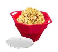 Machine à pop-corn à micro-ondes, machine à micro-ondes avec poignées | Réutilisable Conception compacte réutilisable portative peu encombrante pour des Rouge