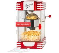Machine à Pop Corn Appareil Chaud Retro Design Fête Cinema Film Inox Rouge 300W