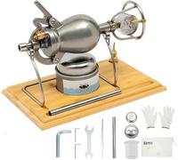 Machine à Pop-corn Haute Pression, Machine à Popcorn à Pression En Acier Inoxydable Avec Double Soupape De SéCurité Et Sacs En Coton, Design RéTro, IdéAle Pour Les RéUnions De Famille(260 ml)