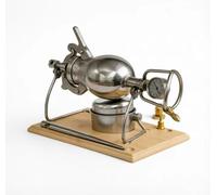 Machine à pop-corn manuelle en acier inoxydable 304, canon à pop-corn chinois, machine à haute pression, double soupape de sécurité pour une soirée cinéma en famille(260ml)