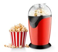 Machine A Pop Corn, Mini Machine À Pop-Corn, Machine À Popcorn Électrique, 1200W Air Chaud Sans Gras Huile Popcorn Maker, Fonctionnement À Un Bouton Pour Les Films À La Maison De Noël (Rouge)