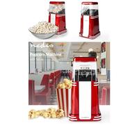 Machine à pop-corn - NEDIS - HQ 60 g 1200W - Air chaud (sans huile) - 40-60 g/portion - Rouge