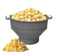 Machine à pop-corn pour micro-ondes - Fournitures de cuisine pliables en silicone 24,8 x 20,6 x 6,1 cm | Cuiseur à pop-corn avec poignée | Mise à jour avec poignée pour , adolescents, adultes