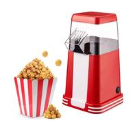 Machine à pop-corn rétro, 1200 W, à air chaud, gadget de cuisine vintage, sans huile, idéale for les soirées cinéma à la maison et les fêtes.