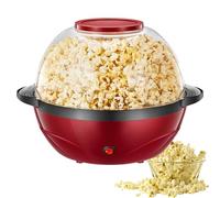 Machine À Pop-corn Ronde 850 W, Machine À Pop-corn Électrique de 3,6 L, Démarrage À Une Touche, Lavable en Machine, Machine À Pop-corn À Revêtement Antiadhésif pour Soirées Cinéma, Anniversaire