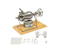 Machine à Pop-Corn Traditionnelle Chinoise, Avec Cannon, Amplificateur de Grains Manuel, en Acier Inoxydable, IdéAle pour les Amis(268ML)