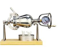 Machine à Pop-Corn Traditionnelle Chinoise En Acier Inoxydable avec ManomèTre Et Soupape de Surpression, éClateur à Pop-Corn à Air Chaud(500ml)