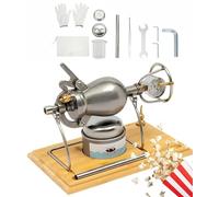 Machine à Pop-Corn Traditionnelle, Machine à Pop-Corn Vintage En Acier Inoxydable Avec Manivelle Pression Pour Salle De Jeux, Home CinéMa Ou SoiréEs(300ml)