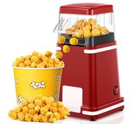 Machine à Popcorn à Air Chaud 1200W, Sans Huile & Sans BPA, Appareil à Pop Corn Rétro avec Fonction One-Touch, Idéale pour la Maison, le Cinéma & les Fêtes
