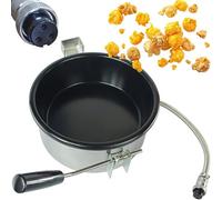 Machine à Popcorn à Air Chaud Accessoires, Casserole Pop Corn 230g, Pièces Électriques pour Machine Popcorn à Manivelle, Poêle Antiadhésive Anti-Brûlure pour Maïs, Snacks,3 fori-15 mm
