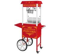 Machine À Popcorn Appareil Pop Corn Professionnel Rétro Rouge Chariot 1500w Neuf