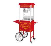 Machine à popcorn avec charriot - Allure rétro - rouge | Royal Catering