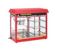 Royal Catering Machine à Popcorn (1.820W, rendement horaire 5 kg/h, 16 L/h, diamètre de la cuve en haut 18 cm, récipient antiadhésif) Compartiment chauffant Rouge