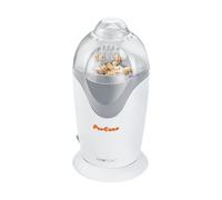 Clatronic PM 3635 machine à pop-corn électrique, machine à pop-corn pour la maison, préparation rapide avec bac de portionnement, sans graisse ni huile, 1200 watts, blanc