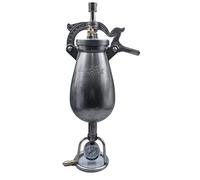 Machine à popcorn de style chinois, machine à popcorn portable avec base en bois, manomètre, brûleur d'alcool, gants et accessoires, petite machine à popcorn pour réunions de famille et fêtes de