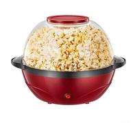 Machine à popcorn électrique pour usage domestique avec plateau de fusion du beurre, couvercle amovible facile à nettoyer, saupoudrage en 3 minutes, rouge (2,298,7 cm pour popcorn)