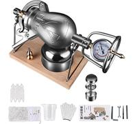 Machine à popcorn - Machine à popcorn à la main en acier inoxydable 304 haute pression pour fêtes à la maison, design rétro, amplificateur de grain pour délicieux maïs éclaté