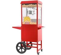 Machine à popcorn mobile avec chariot sur roues 1155 W