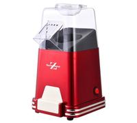 Machine à popcorn - SWISS HOME - Rouge - 1100W - Couvercle transparent - Air chaud sans beurre