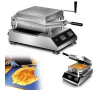 Machine à presser des gâteaux fossiles de fruits de mer avec écran numérique, panneau de contrôle indépendant pour bars à snacks, équipement de cuisine commerciale, restaurant, fabricant automatique,