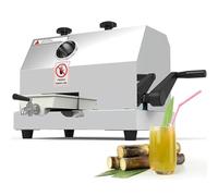 Machine à Presser la Canne à Sucre,Presse-Agrumes Commercial pour Canne à Sucre,110LBS / H Haut rendement avec 3 Rouleaux en Acier Inoxydable,2,4 "Grande entrée