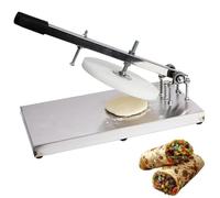 Machine à presser la pâte à pizza manuelle, machine à pâte à pâtisserie en acier inoxydable de 12-24 cm avec angle réglable, machine commerciale de formation de pizza pour gâteau chapati 18cm