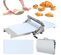 Machine À Presser La Pâte Pliante, Machine À Presser La Pâte En Acier Inoxydable, Épaisseur Réglable, Peut Être Utilisée Pour Faire Une Croûte De Bonbon Molle, Pâte À Pizza B:400