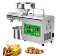 Machine à Presser l'Huile à Double Mode - 800W Pressage Froid & Chaud avec Contrôle Numérique, Haut Rendement 3-6kg/H, Extracteur Électrique en Acier Inoxydable pour Usage Domestique & Commercial