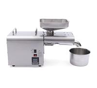 Machine à presser l'huile automatique 7 kg/h | Machine manuelle Huile Expeller | Machine d'extraction d'huile chaude/froide | Graines de lin Arachides Sésame, 50x30x18 cm