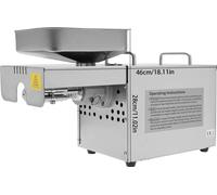 Machine à presser l'huile, haute efficacité, compatibilité polyvalente avec les graines, gris