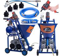 Machine à Projeter Blue Dragon BD57 - 5700W | 25L/min 22MPA | Double Compresseur | Cuve 25L | Enduits & Mortiers