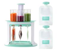 Machine à Purées Bébé - Machine à Purée Maison avec Remplisseur de Sachets Repas,Alimentation Portable pour Maison Quotidien Garderie Voyage Camping Pique-nique | Idéal Voyage Pique-nique Camping Garç