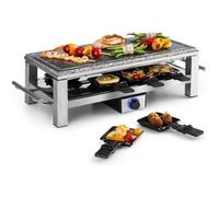 Machine à raclette - KLARSTEIN - Schmelzlette - 1500W - 8 personnes - Plaque en pierre naturelle