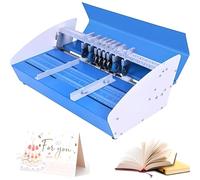 Machine à rainurer électrique, traceur de ligne pointillée de 460 mm avec 2 pistes d'indentation, vitesse de 10 m/min, pour documents, cartes, photos, invitations, menus