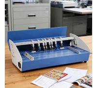 Machine à Rainurer Multifonction Électrique, Outils de Perforation Matricielle de Rainurage et de Ligne Pointillée pour Papier 20" (520mm) pour Livres Photos, Banc Étendu et Échelle Précise