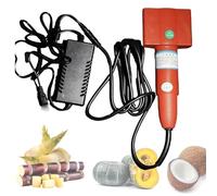Machine à Râper La Canne à Sucre électrique, éplucheuse Automatique De Canne à Sucre 120w, épluchage Fin Efficace Sans Dommage, Outil De Coupe De Noix De Coco, Pour Citrouille, Taro, Ananas & Melon