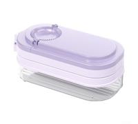 Machine à raviolis 3 en 1 pour presser, remplir et sceller | Outil manuel à raviolis en polypropylène de qualité alimentaire | Compatible avec la fabrication de raviolis maison | Kaki (violet)