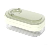 Machine à raviolis manuelle 3 en 1 - Presse à raviolis pour remplir et sceller la pâte - Outil pour une cuisine efficace à la maison (vert)