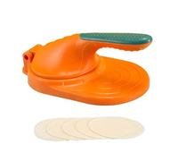 Machine À Raviolis, Presse À Tortillas En Fonte, Moule À Raviolis Avec Poignée Ergonomique Antidérapante, Ustensiles De Cuisine Pour Crêpes Indiennes, Chapatis, Tacos Et Tortillas (Orange)
