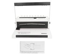 Machine à relier à fil, machine à relier à double fil à trou rond, classeur à peigne à pas 3:1 avec poignée humanisée, créateur de livres professionnel pour papier A4 A5, idéal