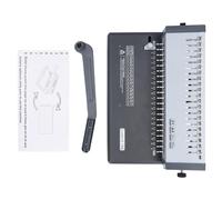 Machine à relier à peigne 21 trous avec poignée, classeur pour format lettre A4 A5, capacité de reliure de 250 feuilles, perforation de 18 feuilles, guide de marge réglable pour