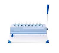 Machine à relier à peigne de taille A4 230 Machine à double usage à pince à anneau en caoutchouc manuelle Machine à relier à 21 trous 1 pièce